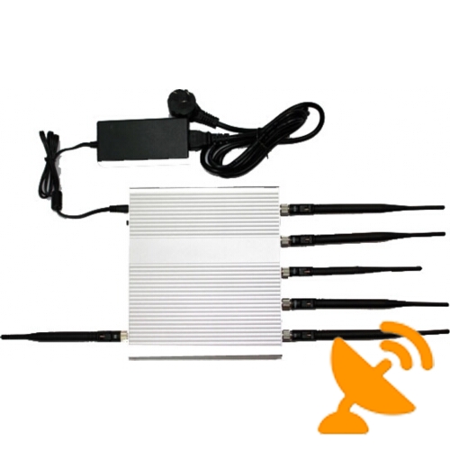 6 Antenna Cell Phone & GPS & Wifi Jammer 40M - Click Image to Close