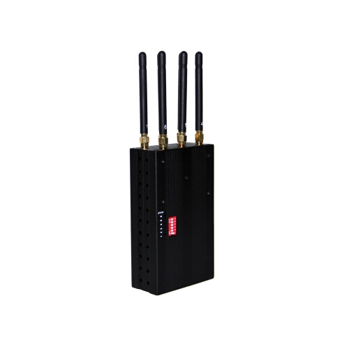 6 Antennas Handheld WIFI GPS 3G Cell Phone Multifunctional Signal Jammer Blocker 15M