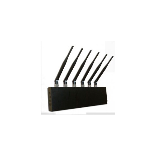 6 Antennas Desktop CellPhone & GPS & Wifi Jammer 20M