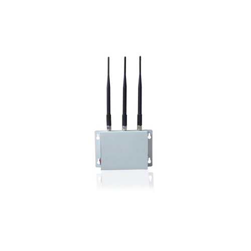 3 Antennas Wall Mounted Cell Phone Jammer 20M