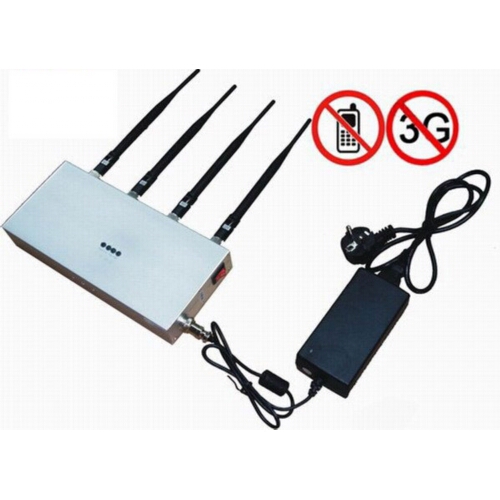 4 Antennas Mobile Phone Jammer with Remote Control 30M