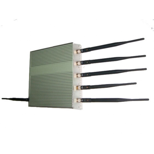 6 Antenna Cell Phone GPS Wifi Jammer 40M