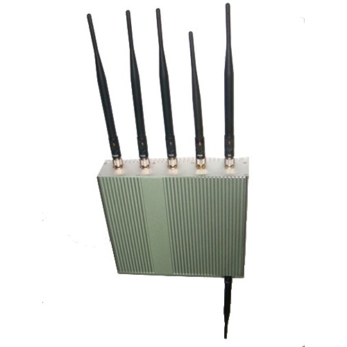 6 Antenna Cell Phone GPS Wifi Jammer 40M
