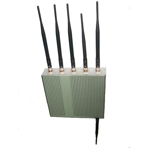 6 Antenna Cell Phone & GPS & Wifi Jammer 40M