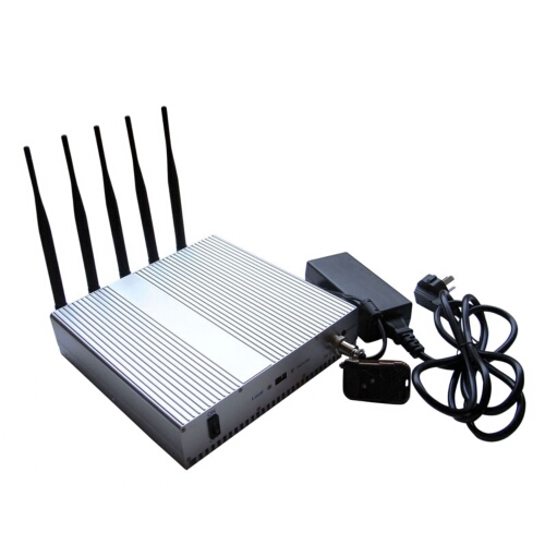 5 Band Cell Phone Jammer with Remote Control 40M