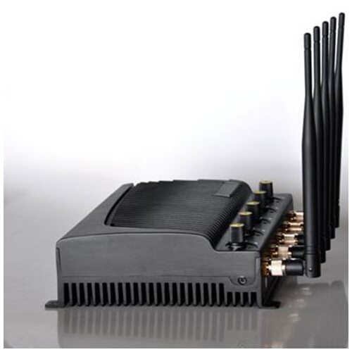 5 Antenna Wall Mounted Adjustable Cell Phone + Wifi + GPS Jammer 40M