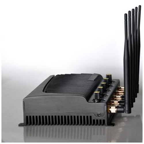 5 Antenna Adjustable Cell Phone & Wifi & GPS Jammer Wall Mounted 40M