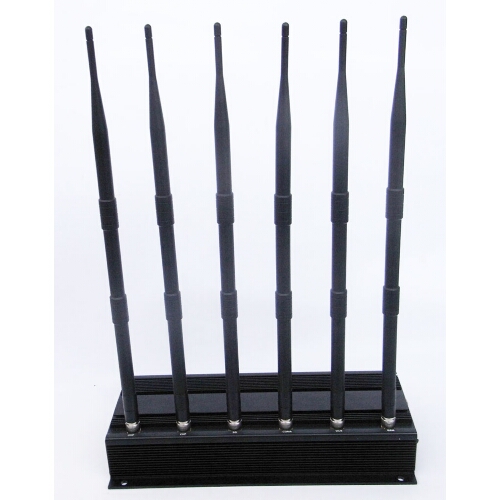 6 Antenna 3G Cell Phone + Wifi + UHF VHF Signal Walkie Talkie Jammer 40M