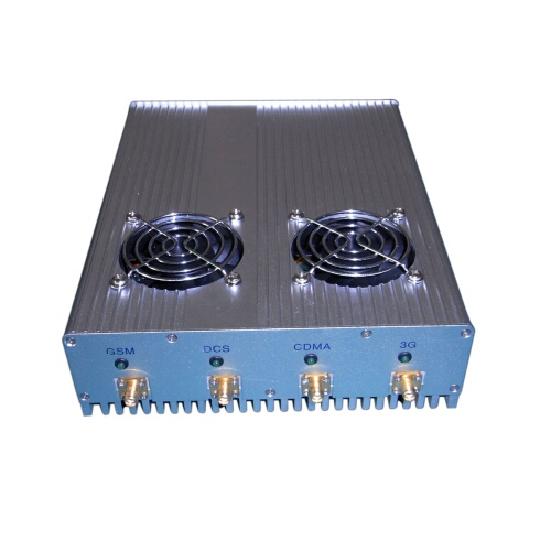 25W High Power 4G LTE 3G Cell Phone Jammer with Cooling Fan 50M