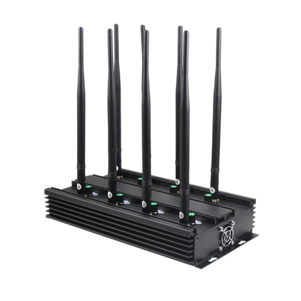 Ultimate 8-Band Wireless Signal Jammer Terminator for Mobile Phone, WiFi Bluetooth, UHF, VHF, GPS, LoJack 60M