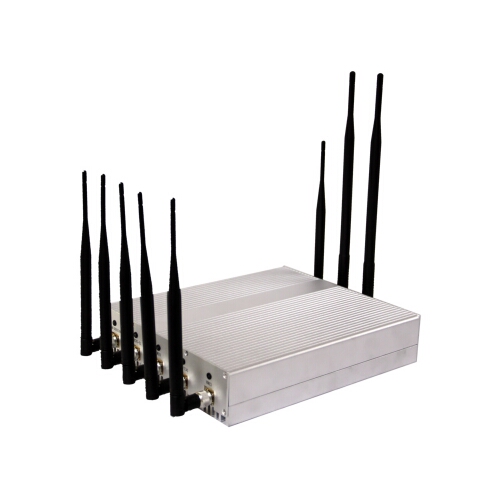 High Power 8 Antenna CellPhone & GPS & Wifi & VHF UHF Jammer 50M